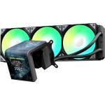 TRYX Panorama SE 360mm Black ARGB 360mm AiO Water Cooling With 6.5 inch L-Shaped AMOLED Screen With 2K Resolution,Support Intel LGA 1851/ 1700 / 115X, AMD AM5 / AM4